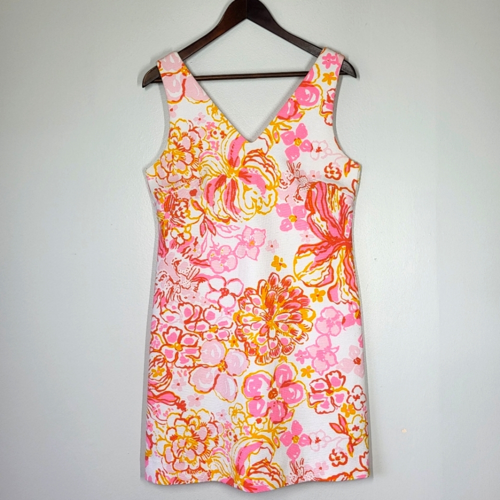 Lilly Pulitzer Pink and Yellow Floral Dress